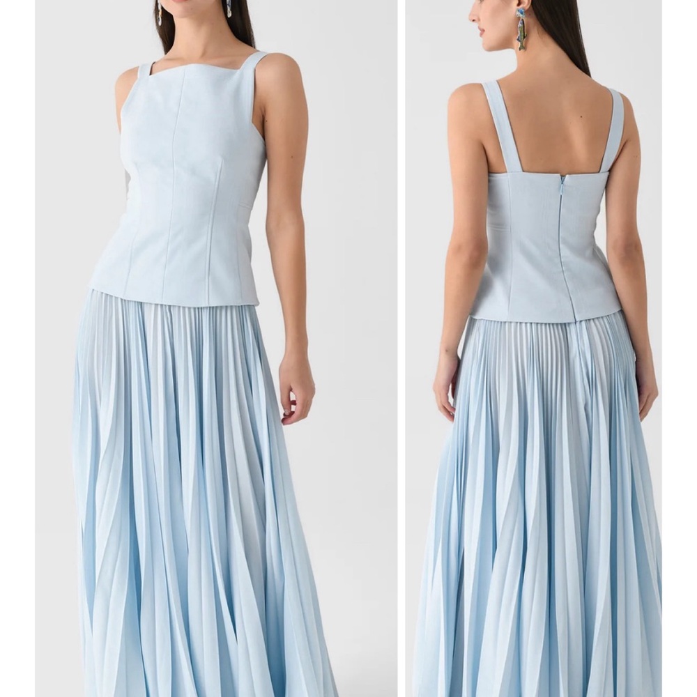 Acler Hollinshill Light Blue Maxi Dress